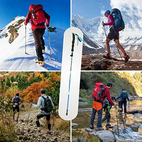 Idefair Trekking Poles 2PCS,Collapsible Hiking Sticks Aluminum Walking Trekking Poles Lightweight Hiking Walking Pole Staff with Antishot System for Men Women Hiking Walking Trekking Camping 1