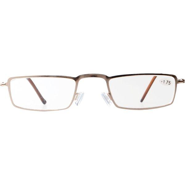Eyekepper 5-Pack Stainless Steel Frame Half-eye Style Reading Glasses Readers Gold +2.0 2