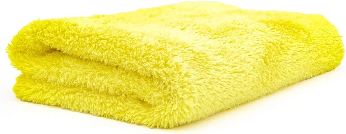 BW&HM Microfibre Car Cleaning Cloths Auto drying cloth 40 x 40 cm 5 Pack (Yellow, 40 x 40 cm) 1