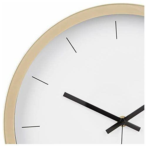 AmazonBasics 30.5 Modern Wall Clock, Brass 3