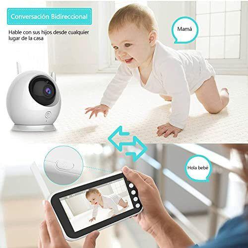 Baby Monitor, MYPIN Wireless Video Baby Monitor with 4.3'' LCD Display & Robot Camera, Two Way Audio, VOX Mode& Temperature Alert, Night Vision 3