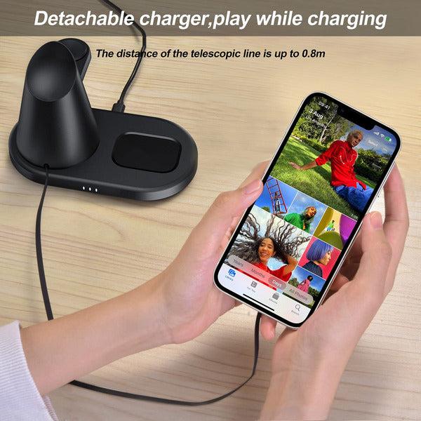 ICARERSPACE 3 in 1 Magnetic Wireless Charging Dock for Mag-safe,15W Retractable Fast Wireless Charging Station 0.8m for iPhone 13/12/Pro/Pro Max/Mini, Apple Watch SE/7/6/5/4/3/2/1, AirPods 3/2/pro 1