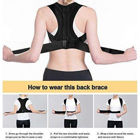 Apark Posture Corrector for Mens & Womens, Adjustable & Breathable Upper Back Brace Strap Providing Pain Relief for Neck, Spine, Back, Shoulders, Improves Posture and Provides Back Support (L) 4