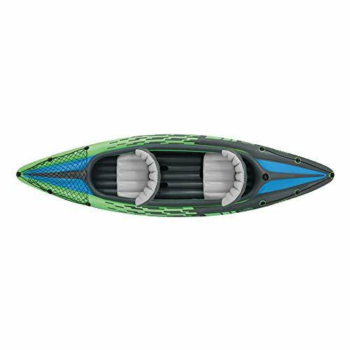 Intex K2 Challenger Kayak 2 Person Inflatable Canoe with Aluminum Oars and Hand Pump 1