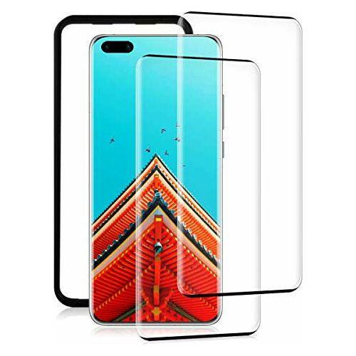 HHZYX[2 PACK P40 PRO Screen Protector[Alignment Frame][3D Curved][Full Coverage][Ultra Clear][9H Hardness] Tempered Glass Screen Protector for Huawei P40 PRO 0