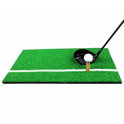 MAZEL Portable Golf Hitting Mat - Mini Residential Practice Mat with Rubber Tee Holder & Ball, Great Golf Training Aid for Indoor Outdoor & Backyard 0
