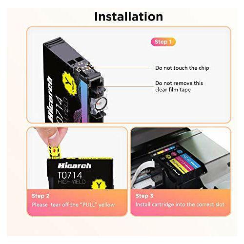 Hicorch T0715 Multipack Ink Cartridges Replacement for Epson T0711 T0712 T0713 T0714 Compatible with Epson Stylus SX200 SX210 SX215 SX218 SX400 SX415 SX515W DX4000 DX4400 D92 DX8400 DX8450 (15 Pack) 2