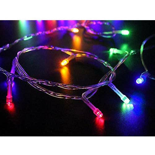 100-1000 LED String Fairy Lights On Clear Cable with 8 Light Effects Ideal for Home Christmas Wedding Party (300 LEDs, Multi Color) 1