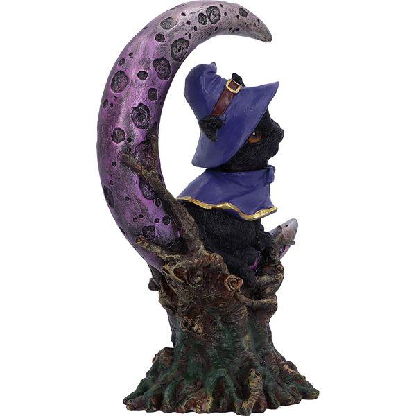 Nemesis Now Grimalkin Witches Familiar Black Cat and Crescent Moon Figurine, 18.5cm U5436T1 3