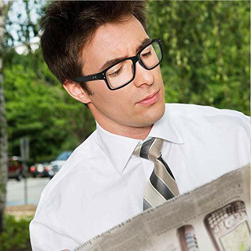 Suertree Reading Glasses, Hinged Reading Glasses Visual Aid Eye Glasses Reading Aid for Men and Women Fashion Gradient Frames Comfortable Glasses for Reading 4