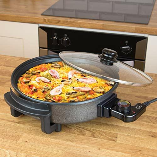 Quest 35410 30cm Multi-Function Electric Cooker Pan with Lid, 1500 W, Aluminium 2