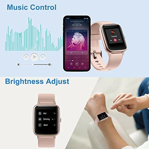 Willful Smart Watch,1.3" Touch Screen Smartwatch,Fitness Trackers With Heart Rate Monitor,Waterproof IP68 Fitness Tracker 1