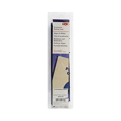 GBC VeloBind Binding Strips, 45 mm, 200 Pages, A4, Blue, Pack of 25, 9741636 0