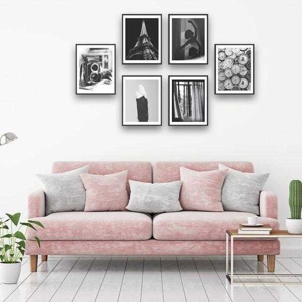 HoozGee Vintage Wall Art Prints Set of 6 Black and White Wall Decor Photos Retro Poster Wall Picture Canvas Print Dancing Girls Artwork for Bedroom Office Living Room (11"x14" UNFRAMED) 4