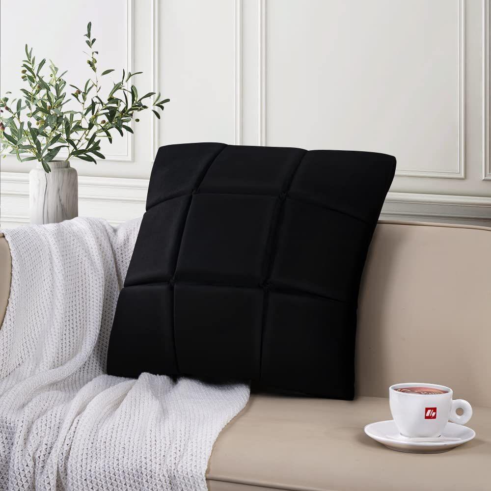 Inchgrass 1-Piece Model Design Pillowcase 3D Fashion Sponge Pillow Case Covers 18" x 18" Soft Comfortable Textile Decoration for Decor Home Bedding Sofa Couch (white square)
