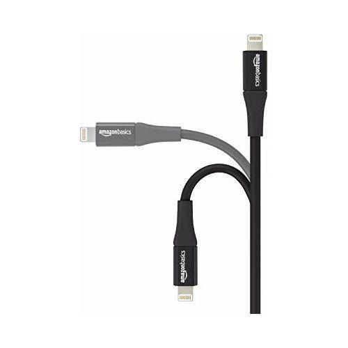 AmazonBasics USB A Cable with Lightning Connector, Premium Collection - 6 Feet (1.8 Meters) - Single - Black 3