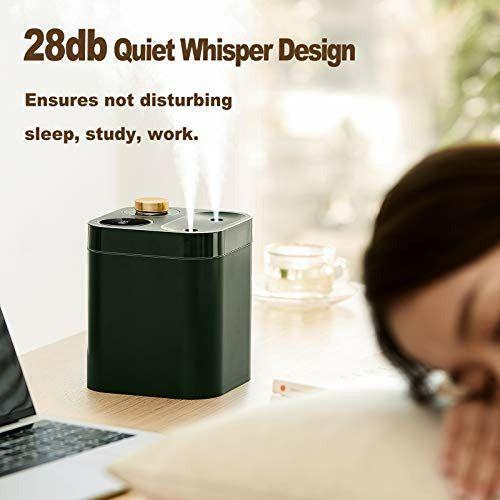 Fanximan 800ml Portable and Cordless Small Humidifier, Battery Powered Cool Mist Air Humidifiers, 28db Quiet, USB Rechargeable Humidifiers for Bedroom Baby, Home, Office, Plants, Travel(White) 3
