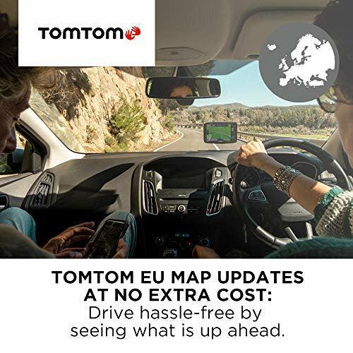 TomTom Car Sat Nav GO Essential, 6 Inch, with Traffic Congestion and Speed Cam Alert trial thanks to TomTom Traffic, EU Maps, Updates via WiFi, Handsfree Calling, Click-And-Drive Mount 4