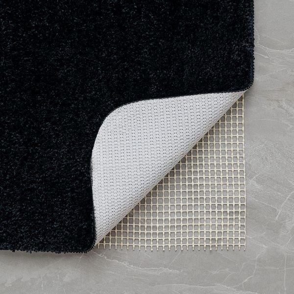 MIULEE Bath Mats Non Slip Bathroom Mats Shower Mat Absorbent Bathroom Rug Small Rug Door Mat Inside Kitchen Rugs Carpet Mat for Bathroom Bedroom Kitchen Entrance 50x80 cm Black 2