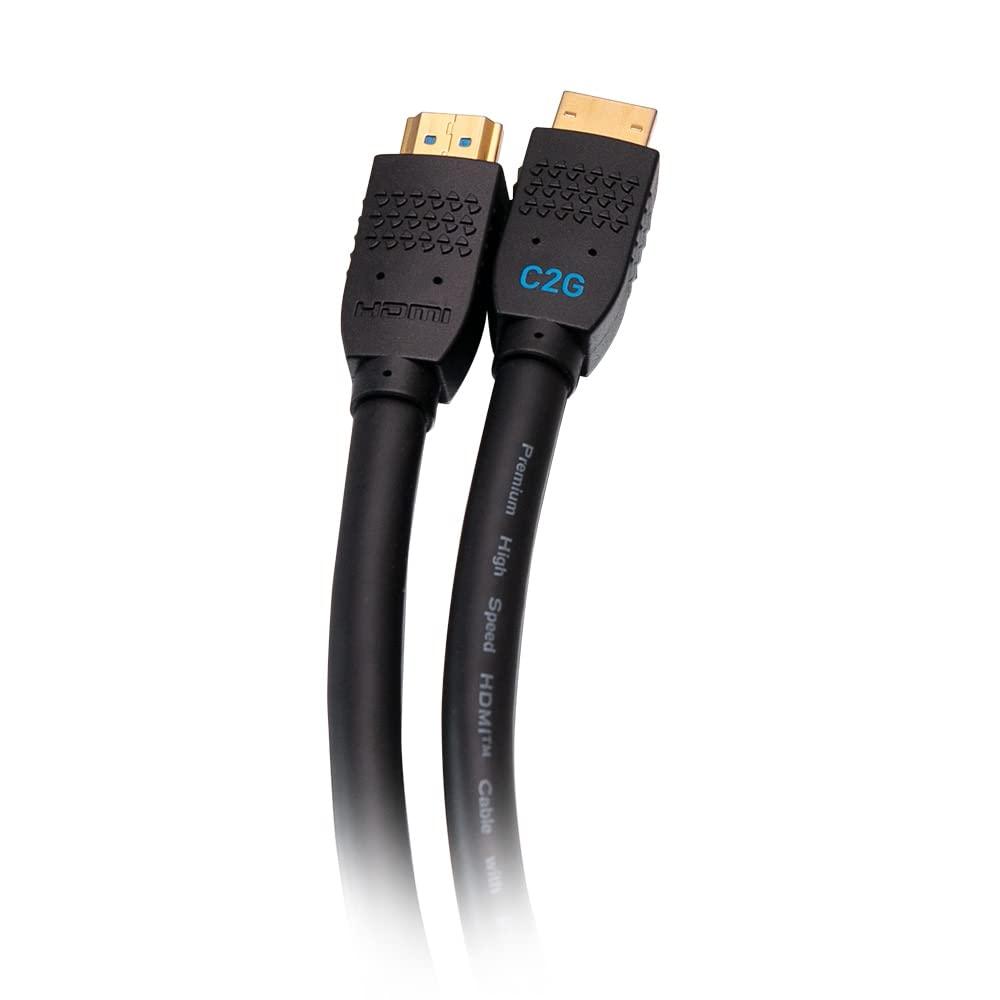 C2G 25ft (7.6m) Performance Series Premium High Speed HDMI Cable - 4K 60Hz In-Wall, CMG (FT4) Rated - Perfect for Xbox and PS5 High Resolution Gaming, Blu-ray, DVD, Smart TV, Soundbar and Monitors 2