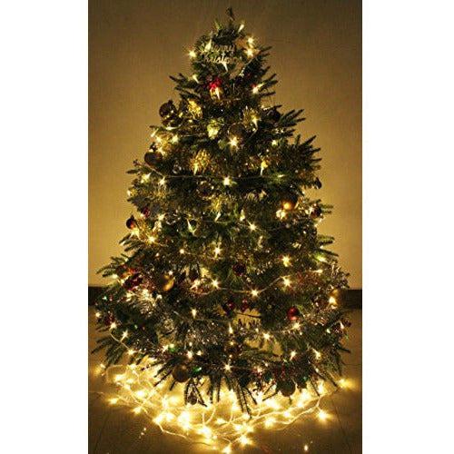 100-1000 LED String Fairy Lights On Clear Cable with 8 Light Effects Ideal for Home Christmas Wedding Party (1000 LEDs, Warm White) 3