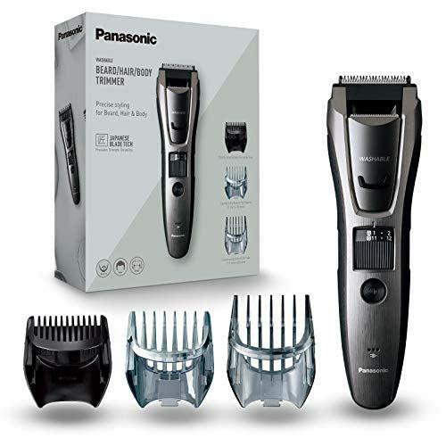 Panasonic ER-GB80 Wet and Dry Electric Beard, Hair and Body Trimmer for Men, 18 x 5.2 x 4.3 cm, Grey, 330 g, ER-GB80-H511 0