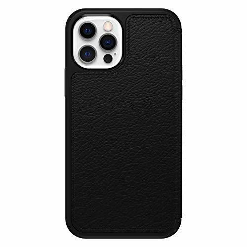 OtterBox for Apple iPhone 12/iPhone 12 Pro, Premium Leather Protective Folio Case, Strada Series, Black - Non-Retail Packaging 4