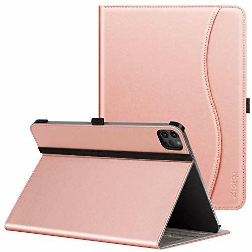 ZtotopCase Case for New iPad Pro 11 2020 Case, Premium Leather Folio Stand Case Smart Cover with Auto Sleep/Wake, Supports iPad Pencil Charging for 2020 iPad Pro 11 Inch 2nd Generation,Rose 0