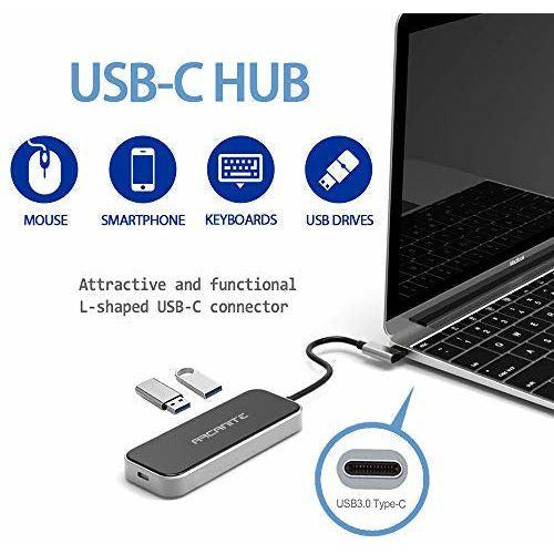 ARCANITE Premium USB-C Hub, 100 W Output, 4K x 2K HDMI, 2 USB 3.0 Type-A Ports, Aluminium and Glass Exterior 4