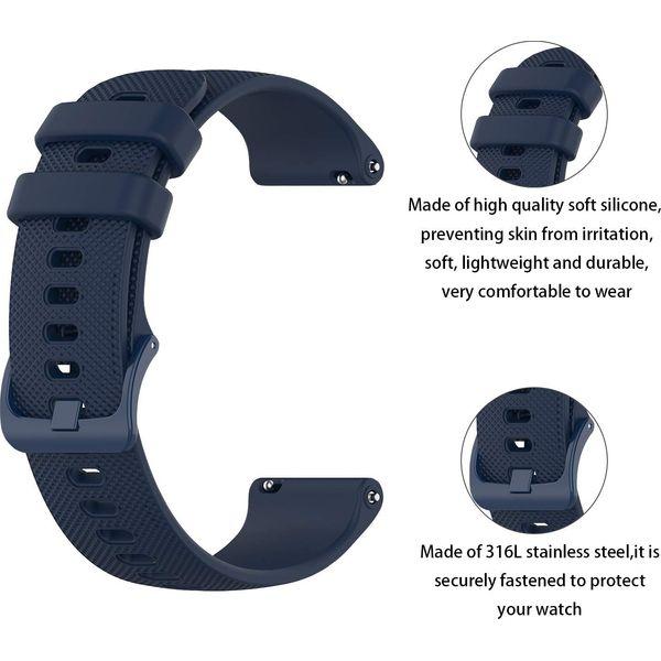 Aveegel 20mm Straps Compatible with Garmin Vivoactive 3, Soft Replacement Silicone Watch Bracelet Strap for Garmin Vivoactive 3 Music/Vivoactive 3/Venu/Luxe/Style/Forerunner 245/645 Music Smartwatch 3