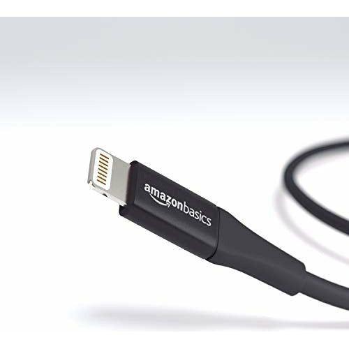 AmazonBasics USB A Cable with Lightning Connector, Premium Collection - 6 Feet (1.8 Meters) - Single - Black 2