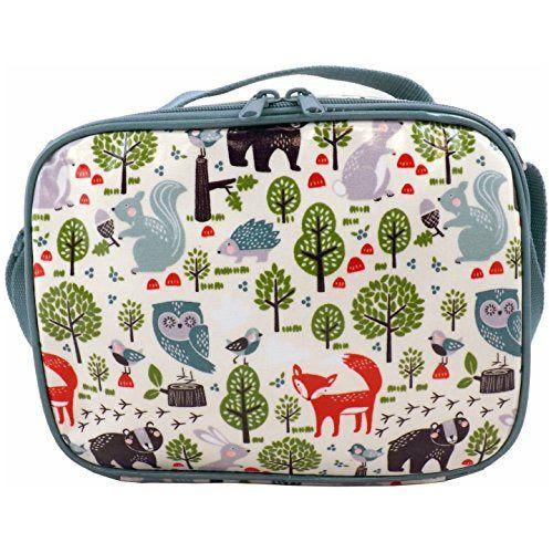 Gisela Graham Forest Friends PVC Fabric Lunch Bag with Strap 1