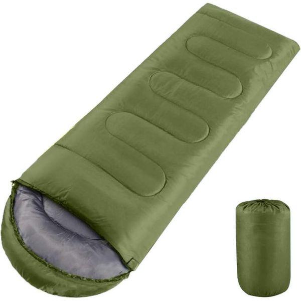 Big Ant Sleeping Bags for Adults, Single Adult Envelope Sleeping Bag for 3 Seasons Lightweight Camping Hiking-Green 0