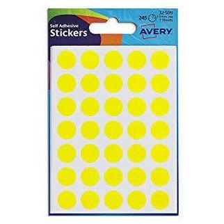 Silver Stars 14mm*5 & Yellow Circle 13mm*5 1