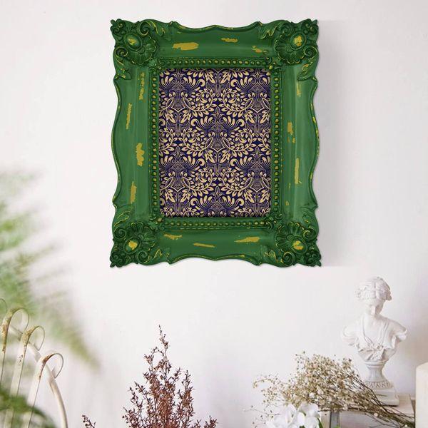 15x20 cm Picture Frames Baroque Picture Frame 6x8 inch Shabby Chic Photo Frames in Moss Green 3