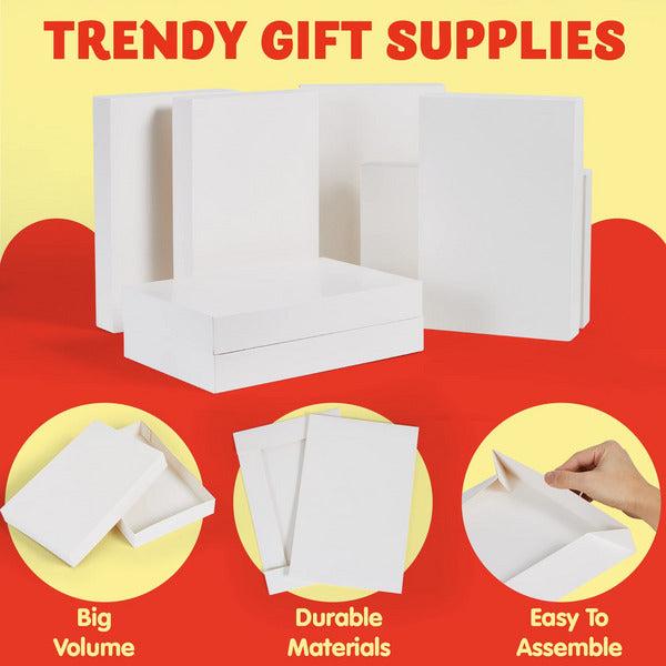 White Paper Shirt Box with Gift Tag - Large, 18 Pack 3