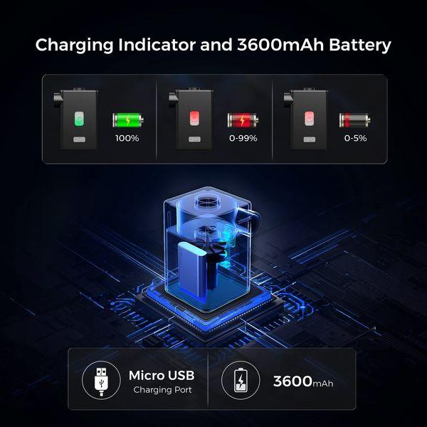FLEXTAILGEAR MAX PUMP PLUS Portable Air Pump with 3600mAh Battery USB Rechargeable Lightest Air Pump to Quick Inflate Deflate for Pool Floats Air Bed Air Mattress Swimming Ring(Orange) 4