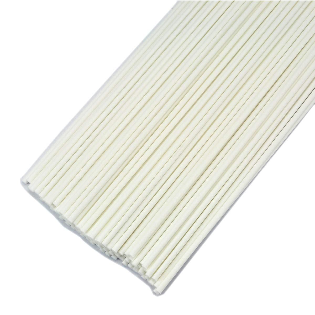 100pcs Fiber Reed Diffuser Sticks For DIY Home Fragrance （20cmx3mm,White) 2