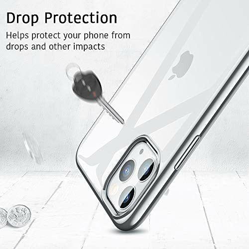 ESR Essential Zero Designed for iPhone 11 Pro Case, Slim Clear Soft TPU, Flexible Silicone Cover for iPhone 11 Pro, Black Frame 4