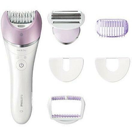 Philips Satinelle Advanced Hair Removal Epilator, Cordless, Wet and Dry Use, 5 Accessories - BRE630/00 0