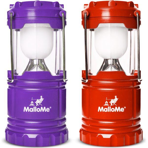 MalloMe Camping Light Portable Camping Lantern Set, Battery Operated Emergency Lights Lanterns for Home Outdoors Storm Survival - Tent Torch Power Outage LED Lamp (Rechargeable Batteries not Included) 0
