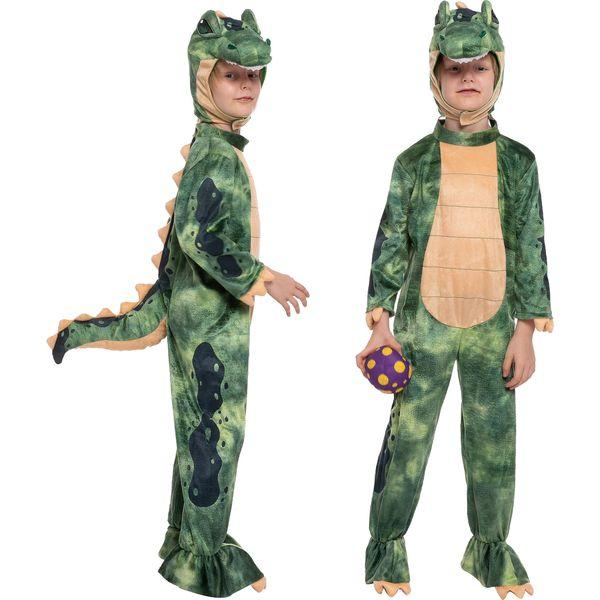 Spooktacular Creations Halloween Child Green T-Rex Costume, Toddler Unisex Realistic Dinosaur Costume Set for Halloween 0