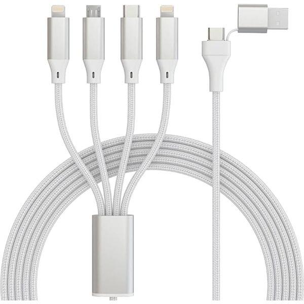 Apple Watch Charger Cable for Apple Watch/iPhone/Airpods, [Apple MFi Certified] USB A/C to 10Ft iWatch Magnetic Charging Cable with USB-C+Lightning*2, Apple Multi Charger for iphone iwatch airpods 0
