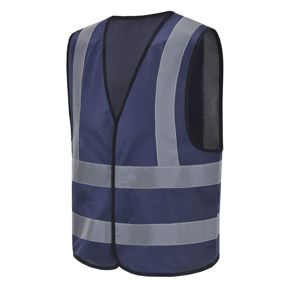 AYKRM 12 Colors Optional Reflective Vest High Visibility navy hi viz vis Executive Waistcoat 1