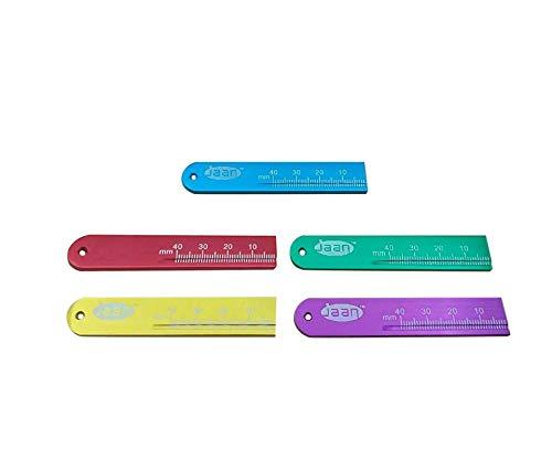 BONEW 5 Pieces Endodontic Span Measure Scale Gutta Percha Point Ruler