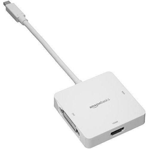 AmazonBasics Mini DisplayPort to HDMI/DVI/VGA Adapter - White 4