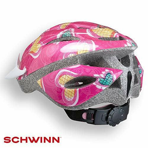 Schwinn Girls' Thrasher Lightweight Microshell Bicycle, Skate, Skateboard, Scooter Helmet With Dial Fit Adjustment, 5-8 years Kids, Pink, 47-53cm 1