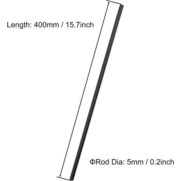 VictorsHome 5mm Carbon Fiber Rods 400mm Length Solid Matte Round Bar for DIY Crafts RC Aircraft Model Car 10pcs 1