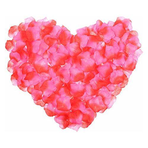 Heyu-Lotus 2000 Pcs Rose Petals, Artificial Silk Rose Petals for Wedding Valentine's Day Romantic Art Decoration Table Scatter Confetti(Peach) 0