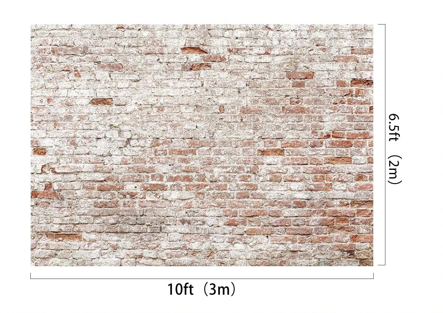 Kate 10×6.5ft(3×2m) Kate Retro Shabby Wall Backdrop Photography Brick Wall Shooting Props Studio Photo Background Cloth 1